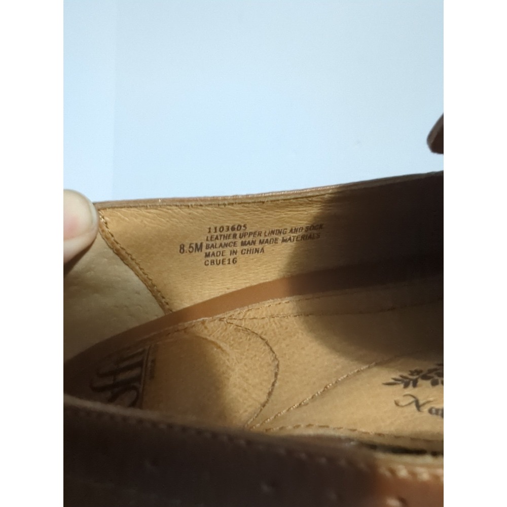 Sofft Loafer Pumps 8.5 Brown Leather Comfort Vintage Style Academia Tassel - Picture 6 of 16